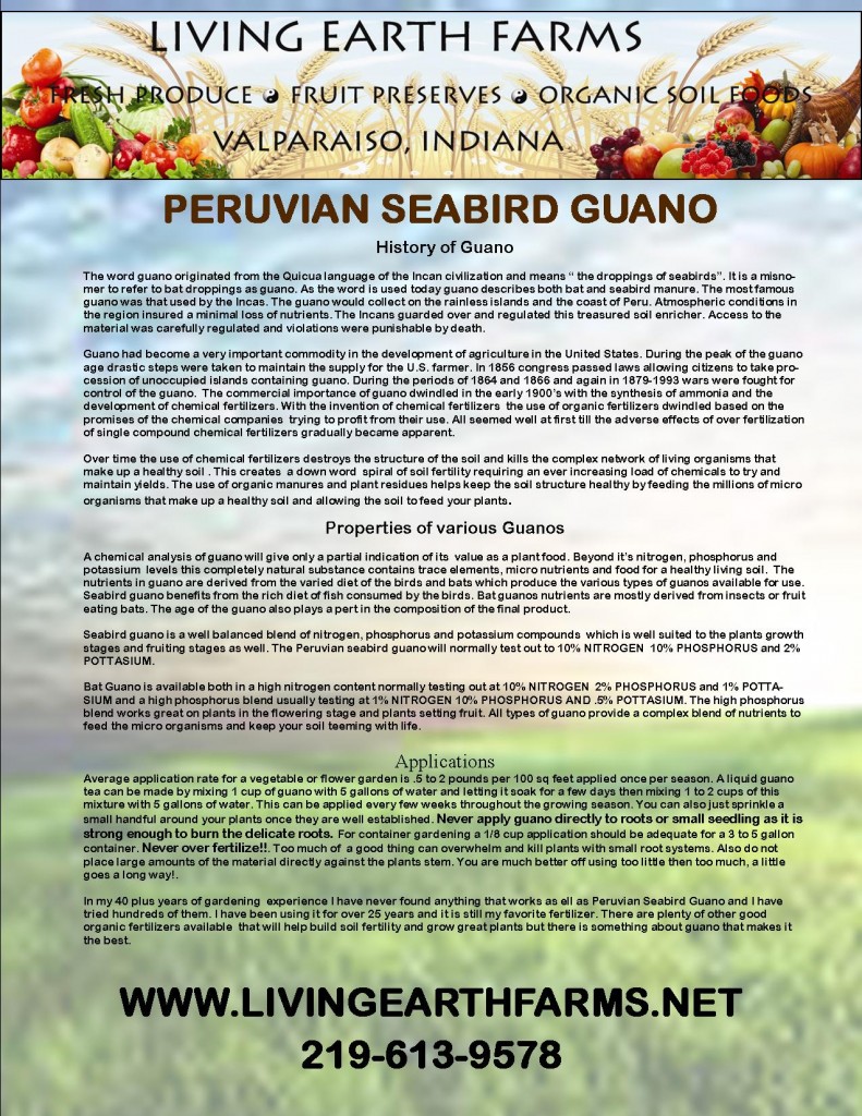 PERUVIAN SEABIRD GUANO 791x1024 Organic Soil Foods